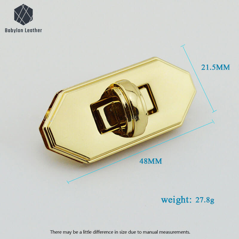 Rhombic Shaped Bag Closure Clasp Twist Lock(1 PACK)