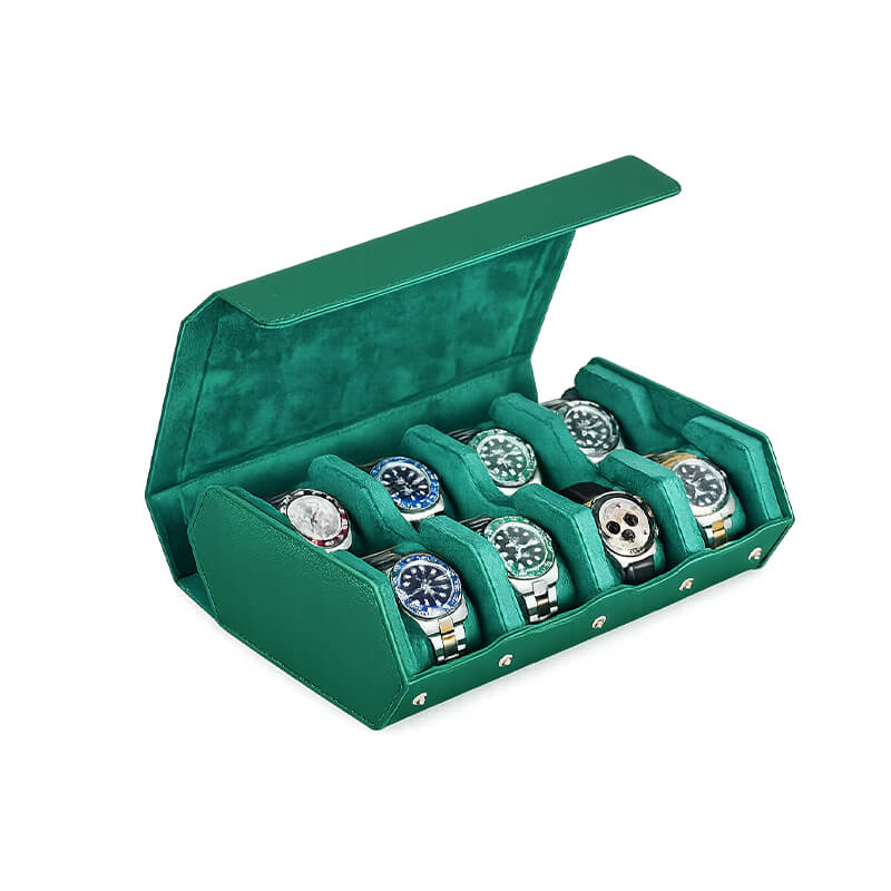 Saffiano Leather Watch Storage Case 8 Slots – Babylon Leather