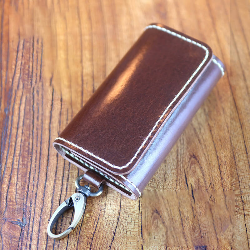 Men's Belt-Loop Key Case Veg Tanned Leather DIY Kit – Babylon Leather
