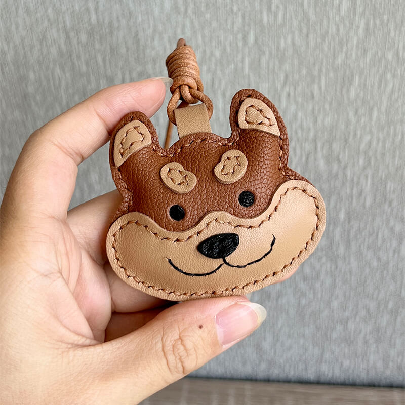 Shiba Inu Leather Keychain DIY Kit – Babylon Leather