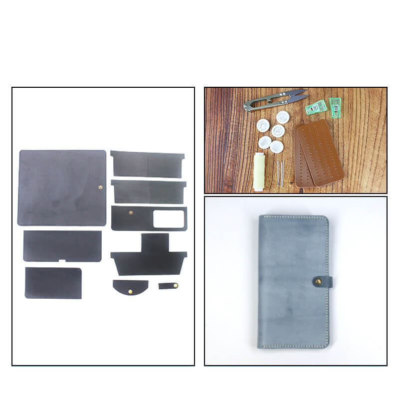 Travel Passport Wallet Fog Wax Leather DIY Kit – Babylon Leather