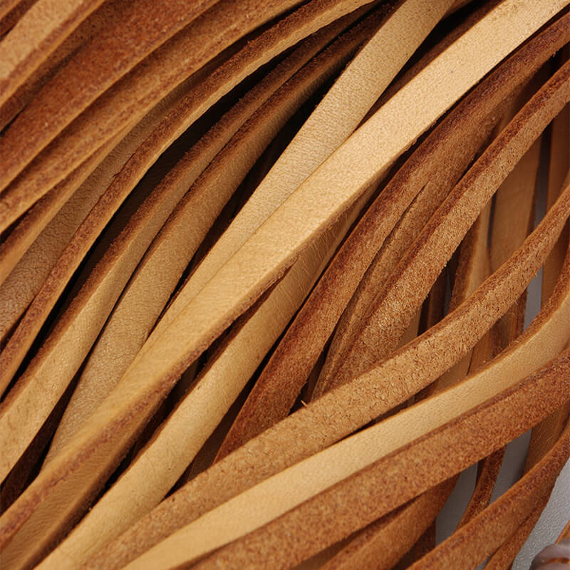 Veg Tanned Leather Flat Lace 2-6mm Width 5m Roll – Babylon Leather