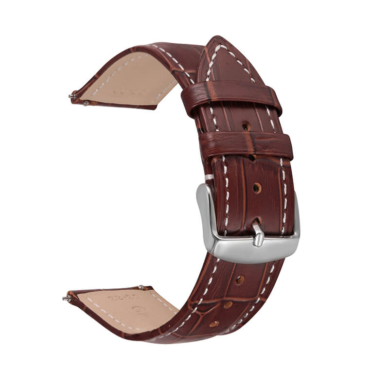 Bamboo-Textured Top Grain Leather Quick Release Watch Strap for Huawei GT2, Honor and Amazfit – Babylon Leather