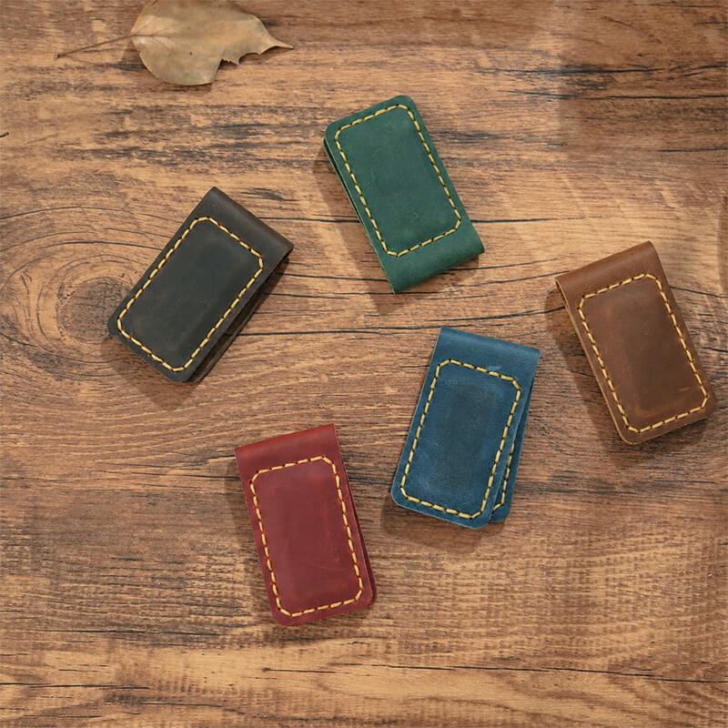 Magnetic Leather Bookmark Money Clip – Babylon Leather