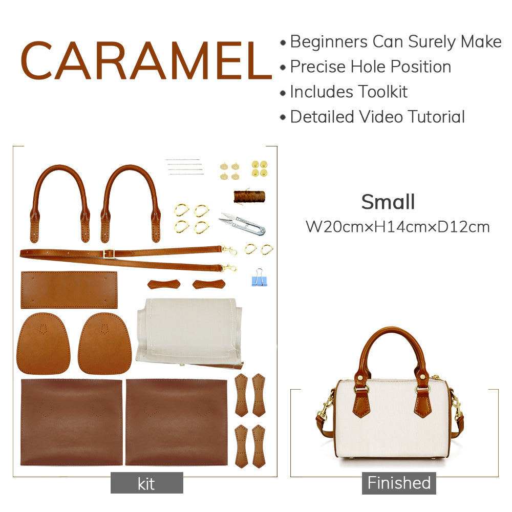 DIY-Set für eine individuell gestaltbare Boston-Tasche – Babylon Leather