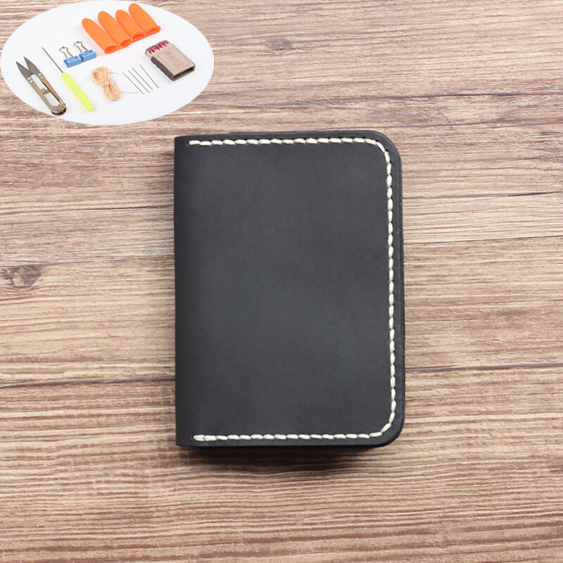 License & Card Case Crazy Horse Leather DIY Kit – Babylon Leather