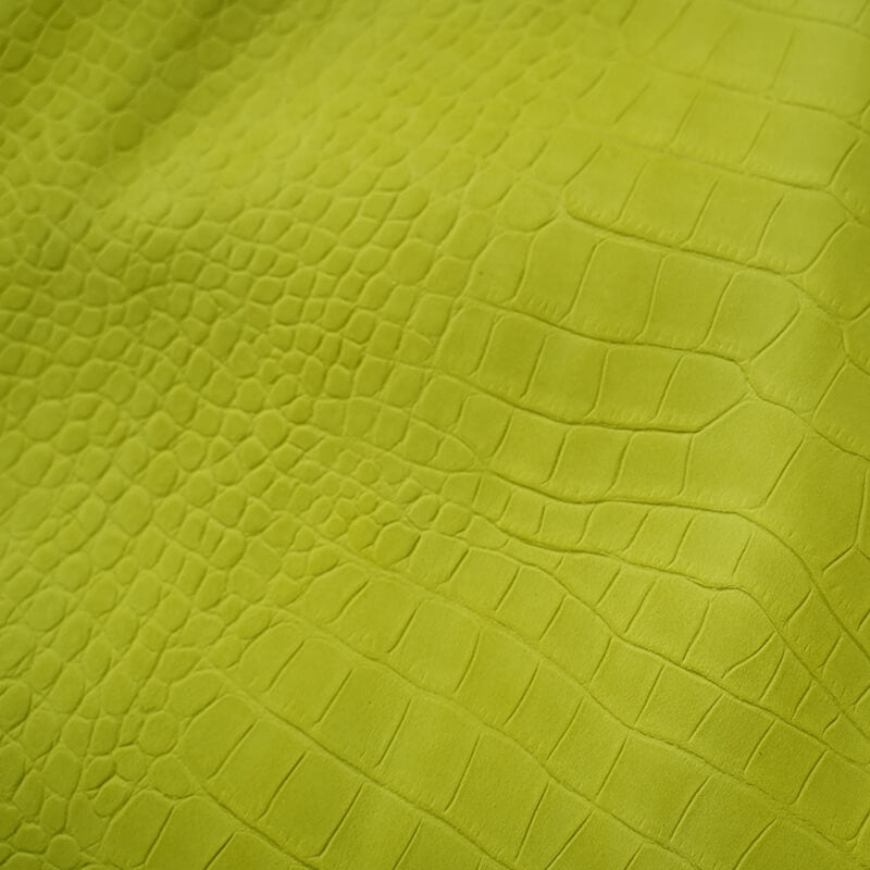 Top Grain Nubuck Crocodile Embossed Leather – Babylon Leather