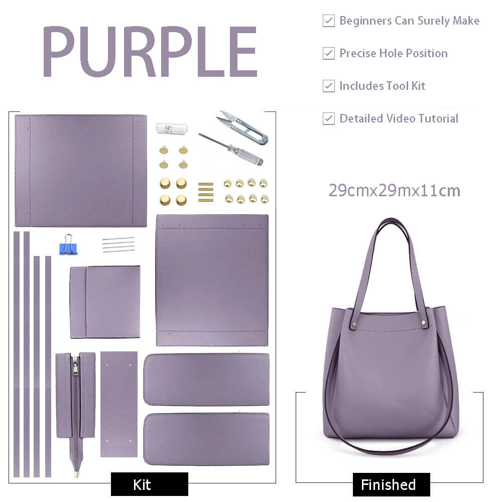 Zip-Top Tote Bag DIY Kit – Babylon Leather