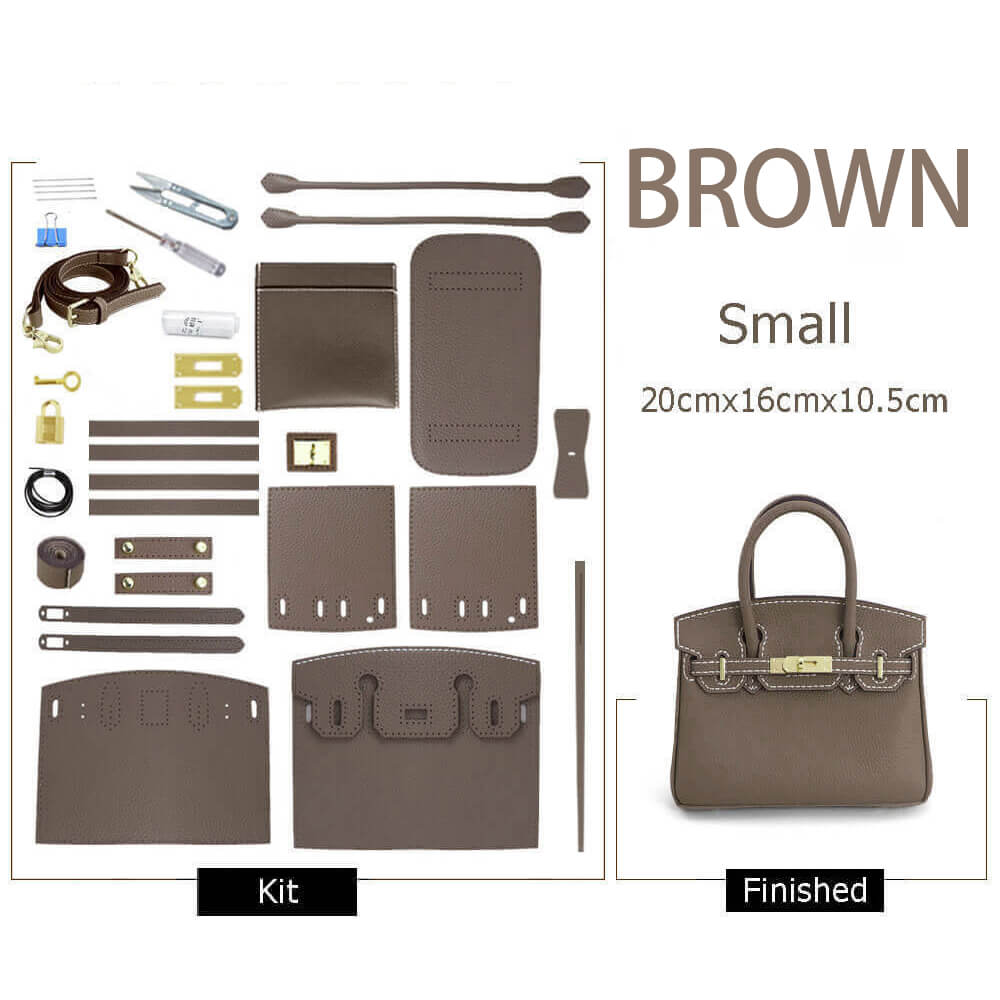 Birkin-Style Leather Tote Bag DIY Kit – Babylon Leather