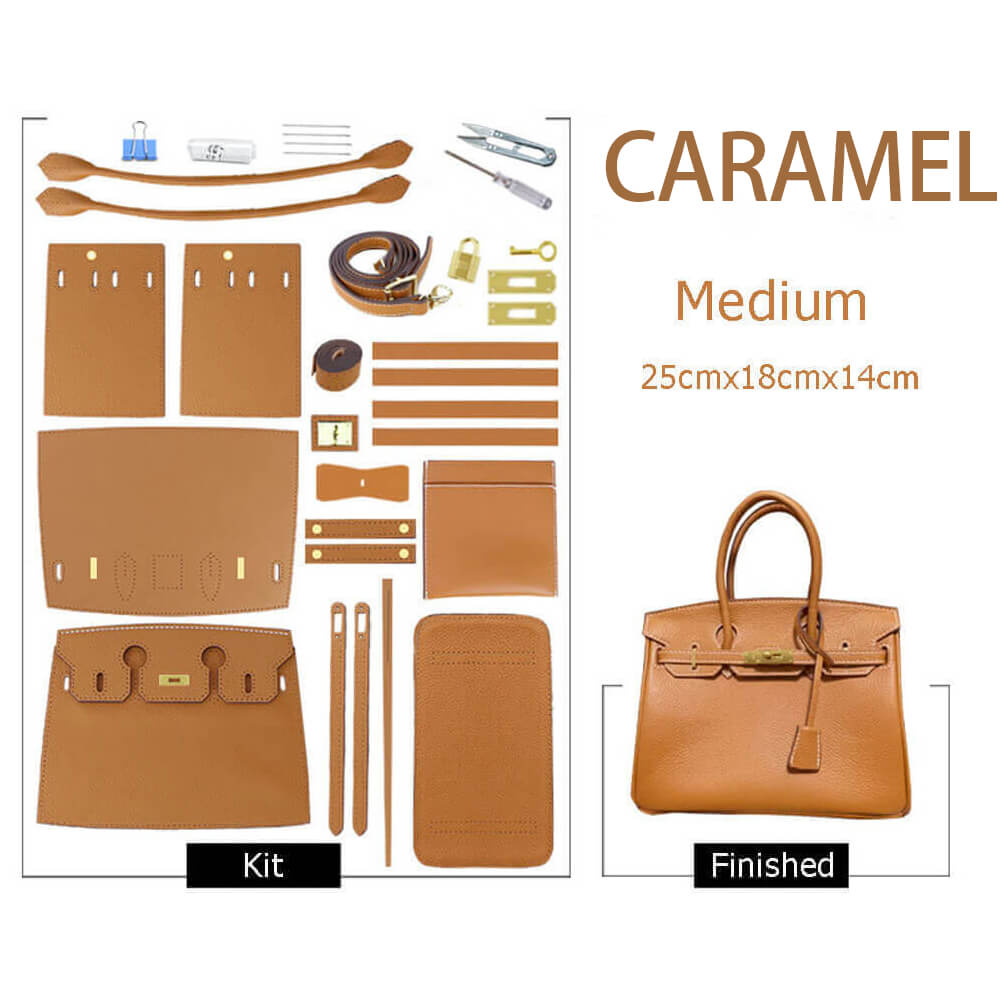 Birkin-Style Leather Tote Bag DIY Kit – Babylon Leather