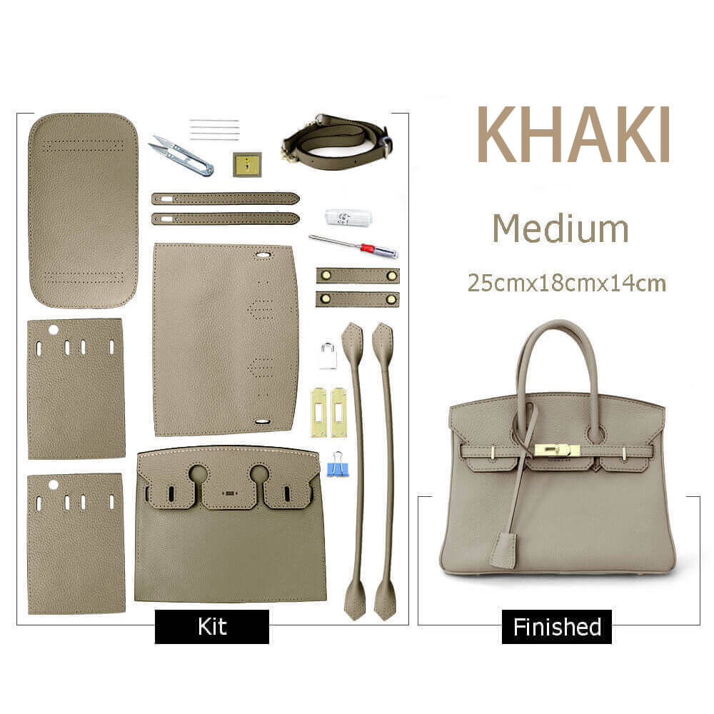 Birkin-Style Leather Tote Bag DIY Kit – Babylon Leather