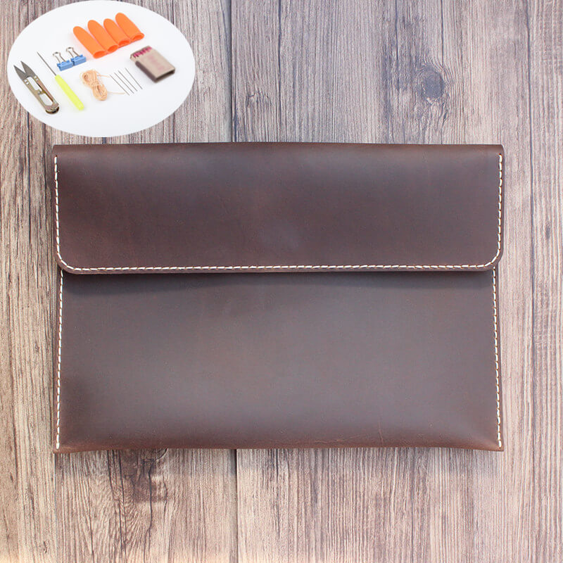 Envelope iPad Clutch Crazy Horse Leather DIY Kit – Babylon Leather
