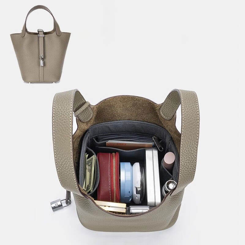 Non-Woven Bag Insert Organizer for Picotin-Style Bucket Bags