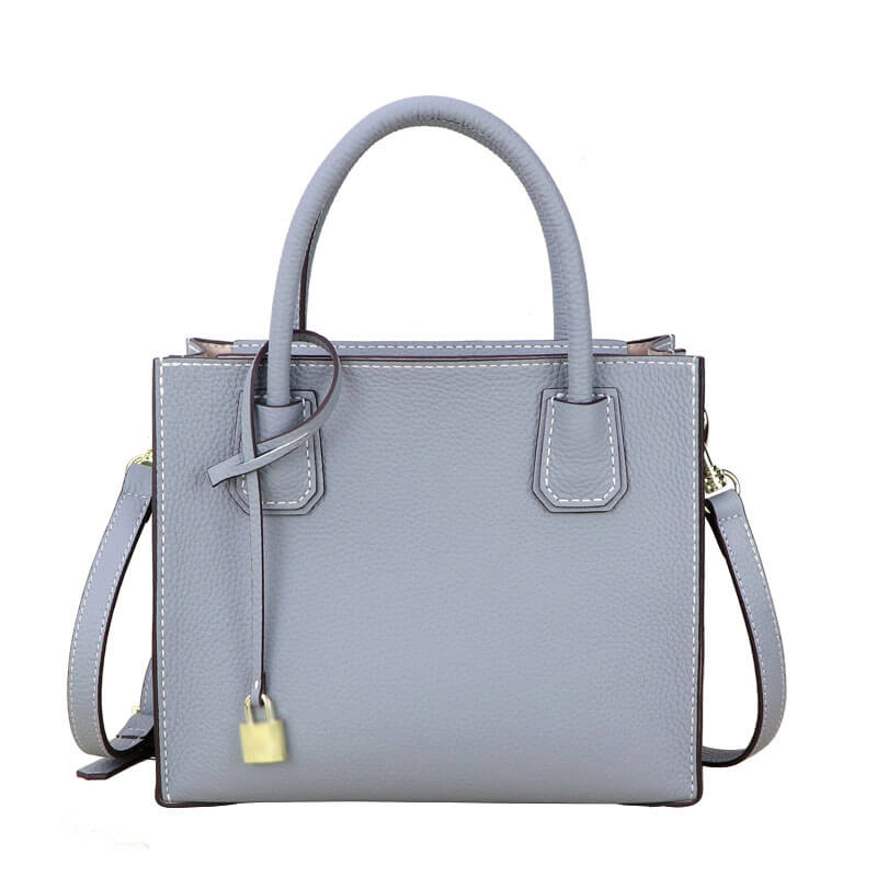 Aby Lock Leather Bag DIY Kit – Babylon Leather - Babylon LeatherBabylon LeatherSY07 - Large - Matching Color - Lychee Pattern Leather - Haze Blue