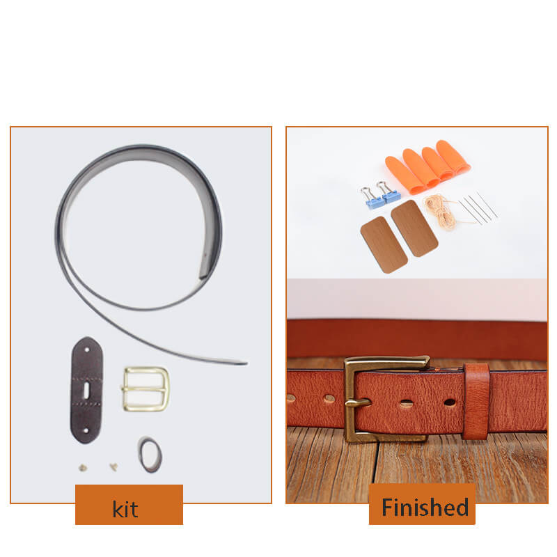 Men's Workwear Belt Veg Tanned Leather DIY Kit – Babylon Leather