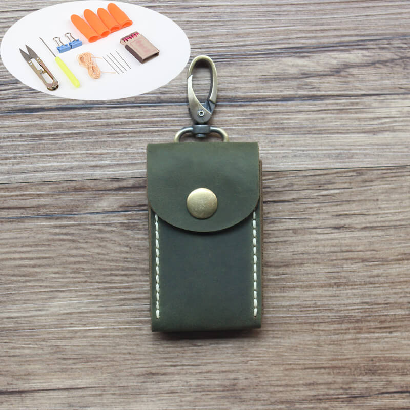 Mini Car Key Case Crazy Horse Leather DIY Kit – Babylon Leather