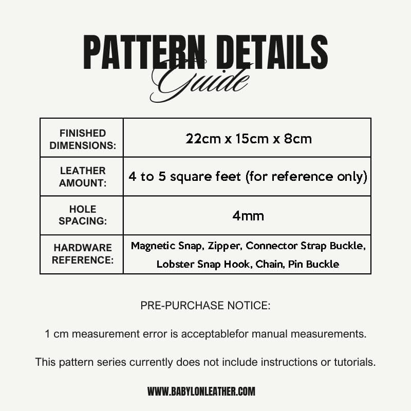 BABYLON™ Accordion Crossbody Bag DIY Pattern AAB - 497 - Babylon LeatherBabylon LeatherAAB - 497 - Kraft Board