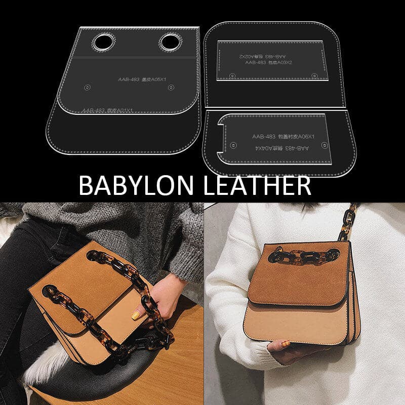 BABYLON™ Accordion Crossbody Bag Pattern AAB - 483 - Babylon LeatherBabylon LeatherAAB - 483 - Kraft Board