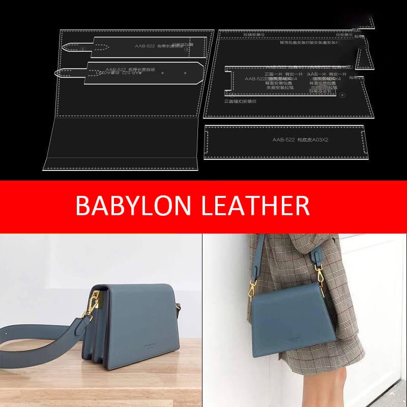 BABYLON™ Accordion Style Shoulder Bag Pattern AAB - 522 - Babylon LeatherBabylon LeatherAAB - 522 - Kraft Board