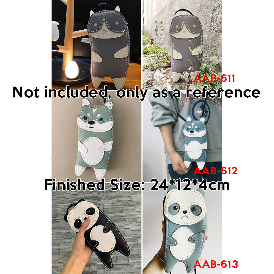 BABYLON™ Animal Cartoon Phone Bag Pattern AAB - 611 & AAB - 612 & AAB - 613 - Babylon LeatherBabylon LeatherAAB-611-AAB-611-Kraft Board