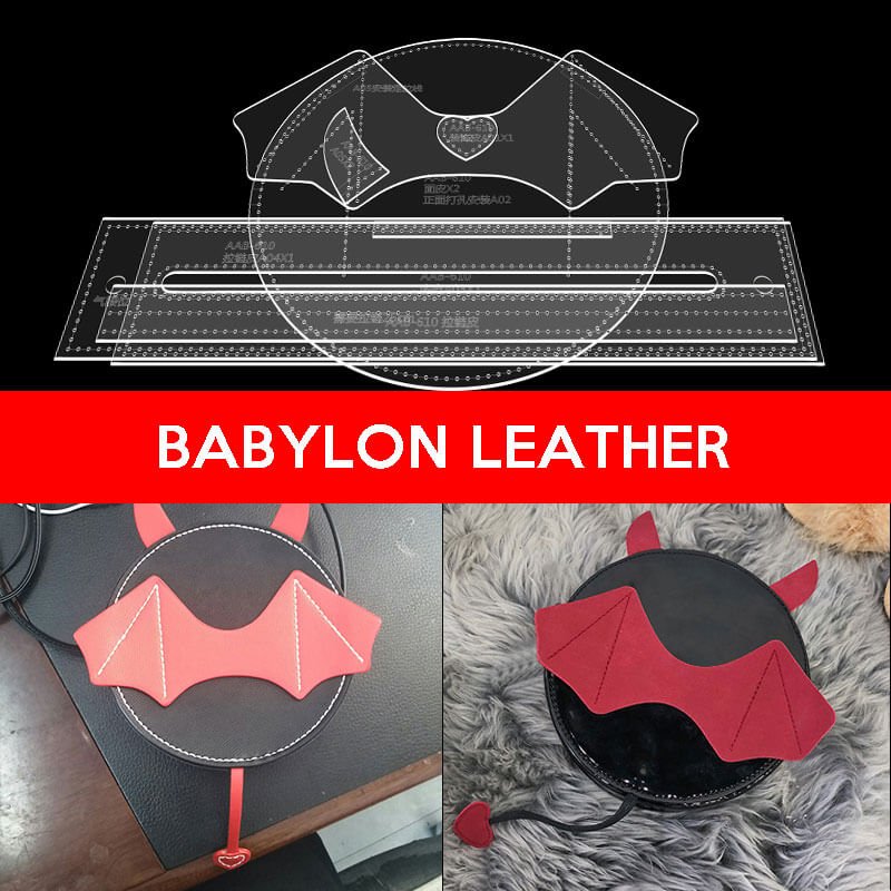 BABYLON™ Batman Round Crossbody Bag Pattern AAB - 610 - Babylon LeatherBabylon LeatherAAB-610-Kraft Board