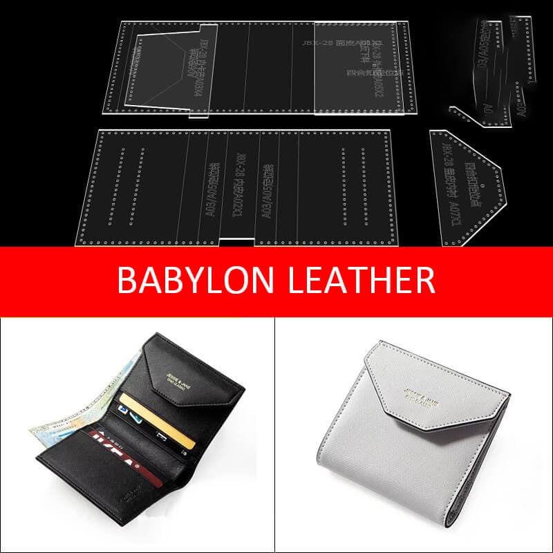 BABYLON™ Bifold Wallet Handmade Pattern JBX - 28 - Babylon LeatherBabylon LeatherJBX - 28 - Kraft Board