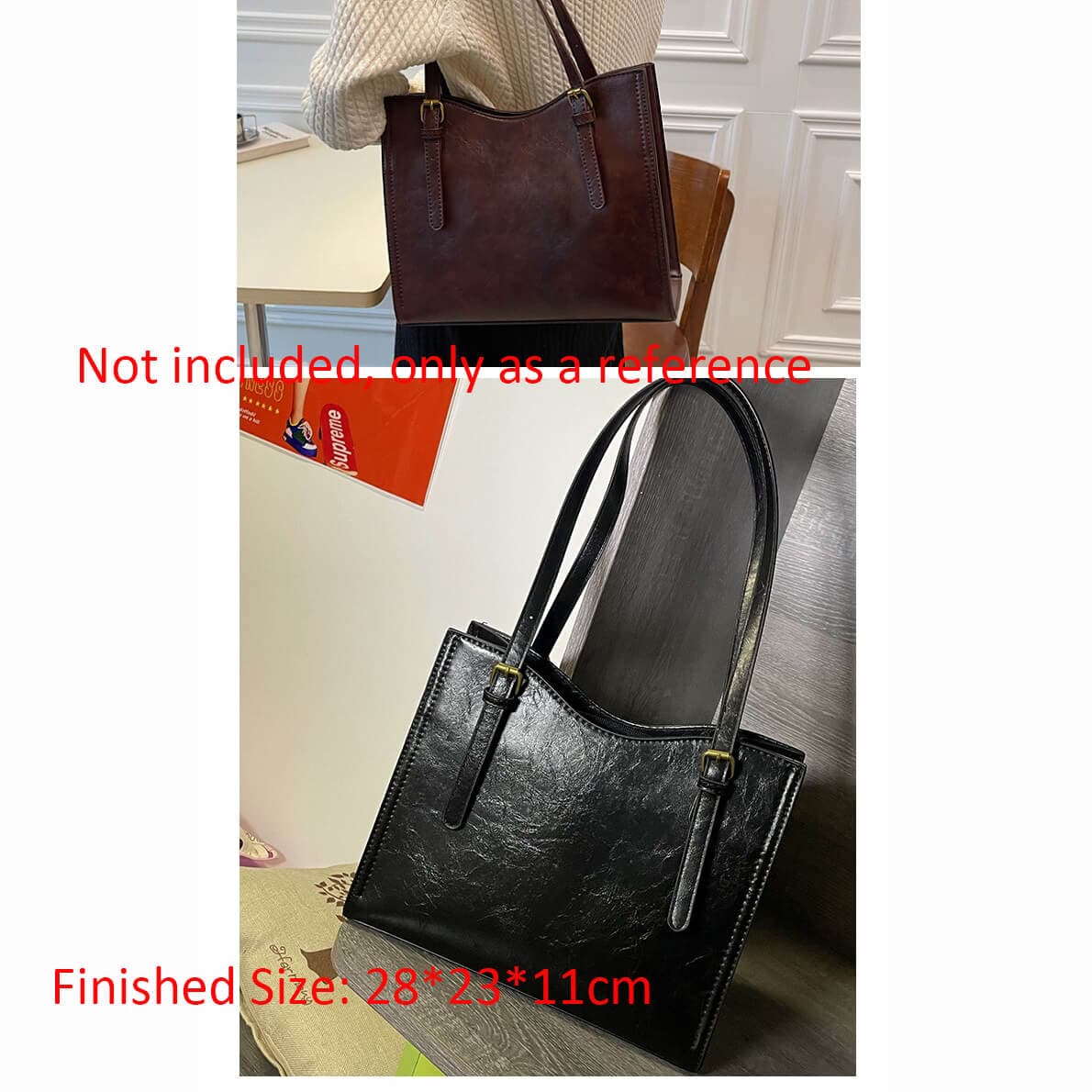 BABYLON™ Black Shoulder Bag Pattern AAB - 765 - Babylon LeatherBabylon LeatherAAB - 765 - Kraft Board