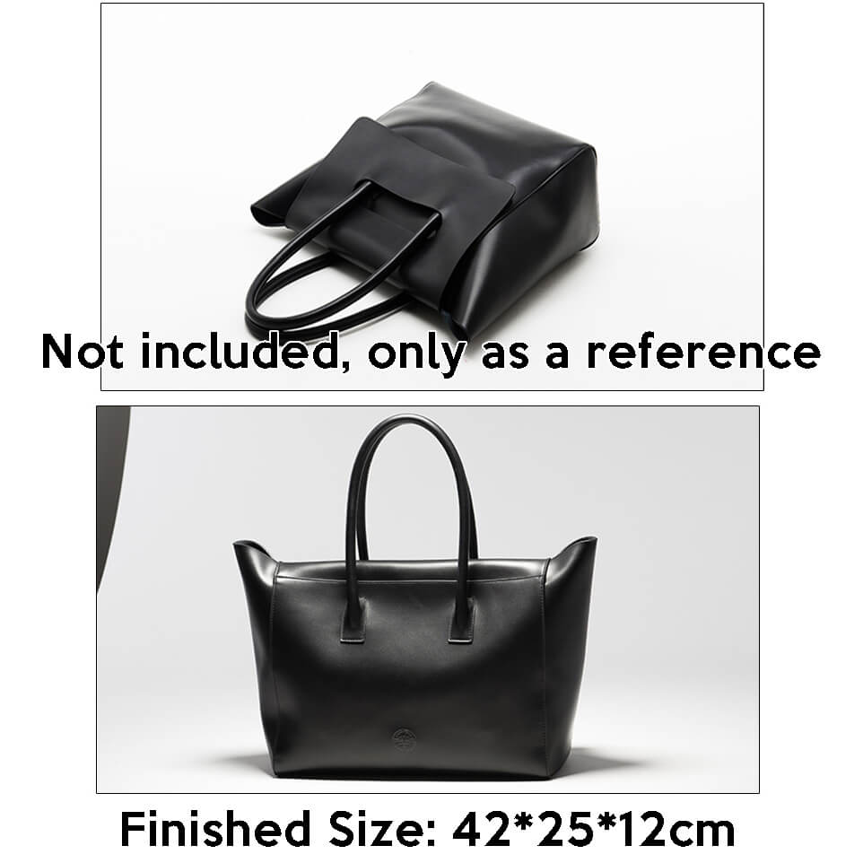 BABYLON™ Black Tote Bag Leather Craft Pattern JBX - 03 - Babylon LeatherBabylon LeatherJBX-03-Kraft Board