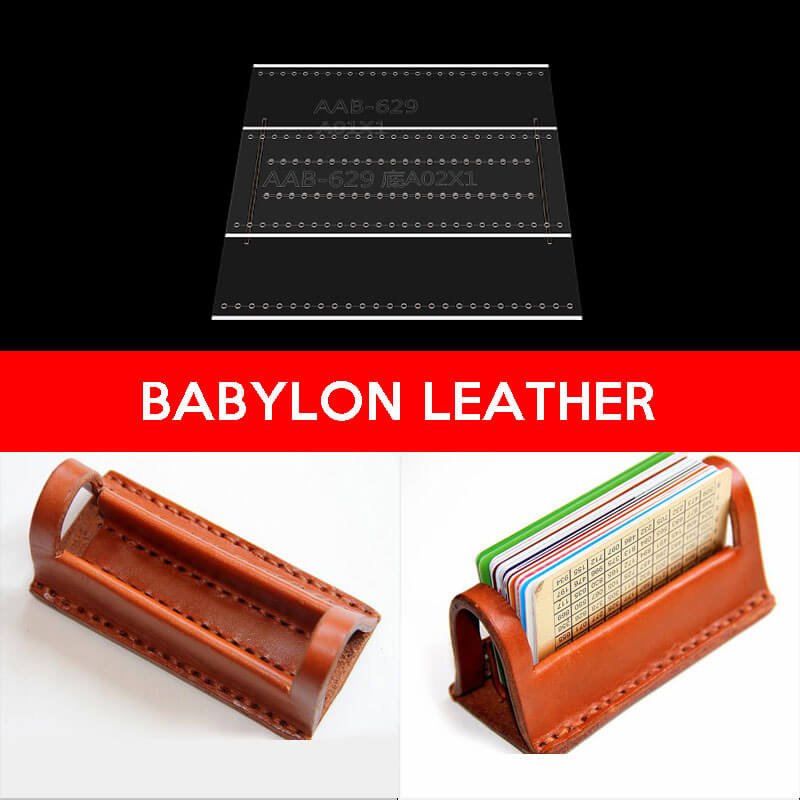 BABYLON™ Business Card Holder Leathercraft Pattern AAB - 629 - Babylon LeatherBabylon LeatherAAB - 629 - Kraft Board
