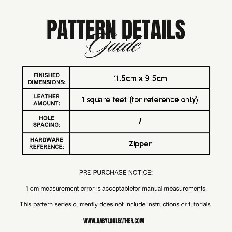 BABYLON™ Card Case Women Diy Leather Pattern AAB - 557 - Babylon LeatherBabylon LeatherAAB - 557 - Kraft Board