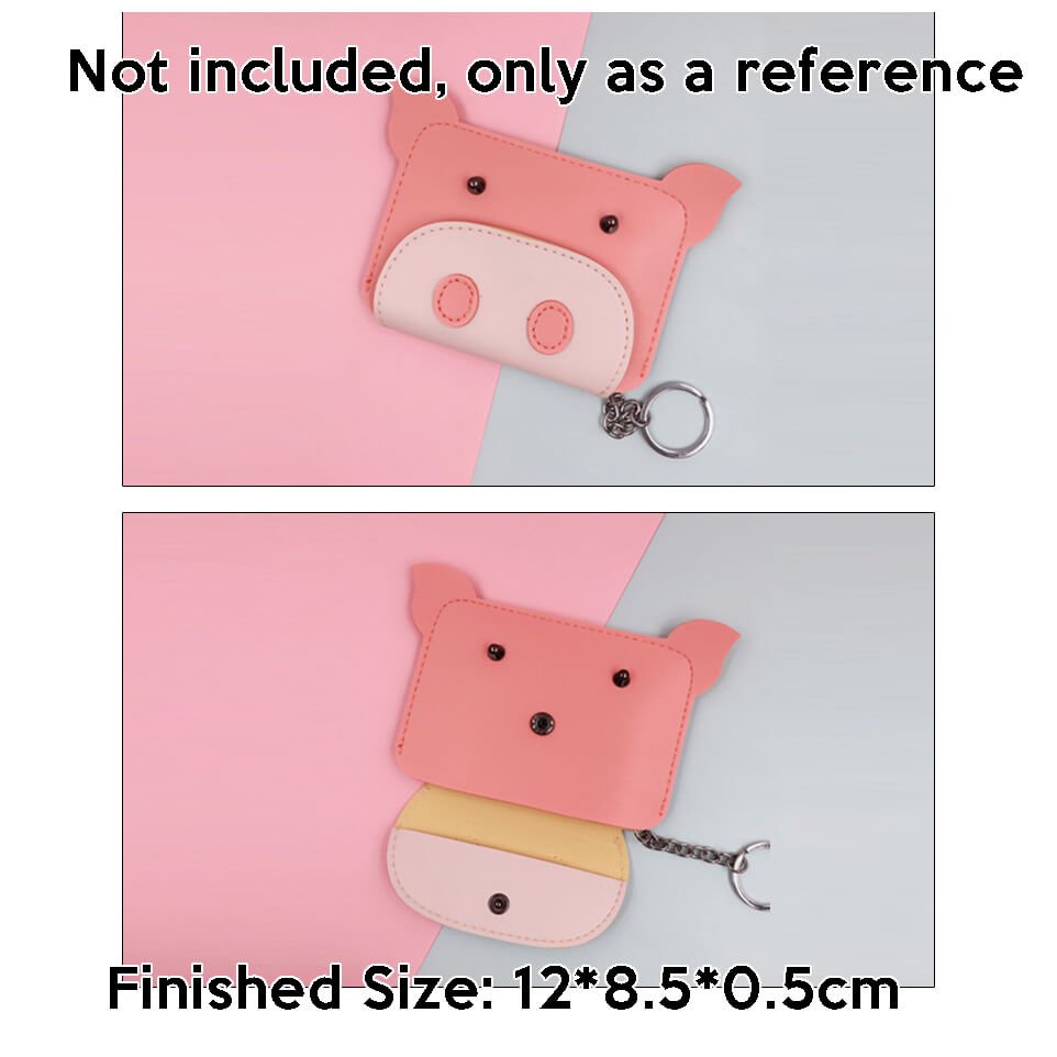 BABYLON™ Cartoon Pig Coin Purse Making Pattern AAB - 380 - Babylon LeatherBabylon LeatherAAB-380-Kraft Board