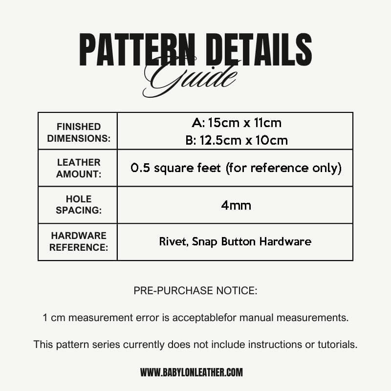 BABYLON™ Cartoon Pig Coin Purse Pattern AAB - 479 - Babylon LeatherBabylon LeatherAAB-479-Kraft Board-A