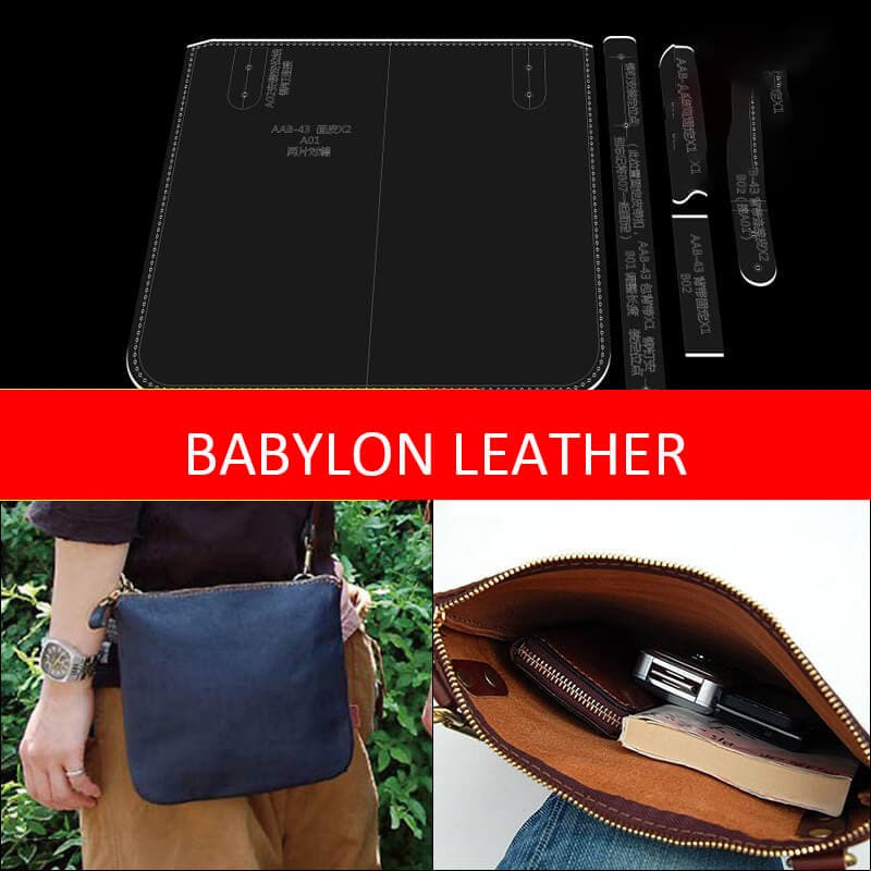 BABYLON™ Casual Shoulder Bag Leather Pattern AAB - 43 - Babylon LeatherBabylon LeatherAAB - 43 - Kraft Board
