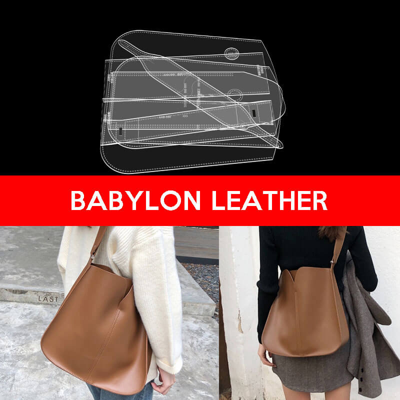 BABYLON™ Casual Tote Bag Leather Pattern AAB - 866 - Babylon LeatherBabylon LeatherAAB - 866 - Kraft Board - Medium