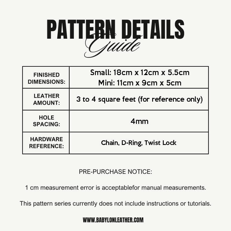 BABYLON™ Chain Fashion Crossbody Bag Pattern AAB - 780 - Babylon LeatherBabylon LeatherAAB - 780 - Kraft Board - Small