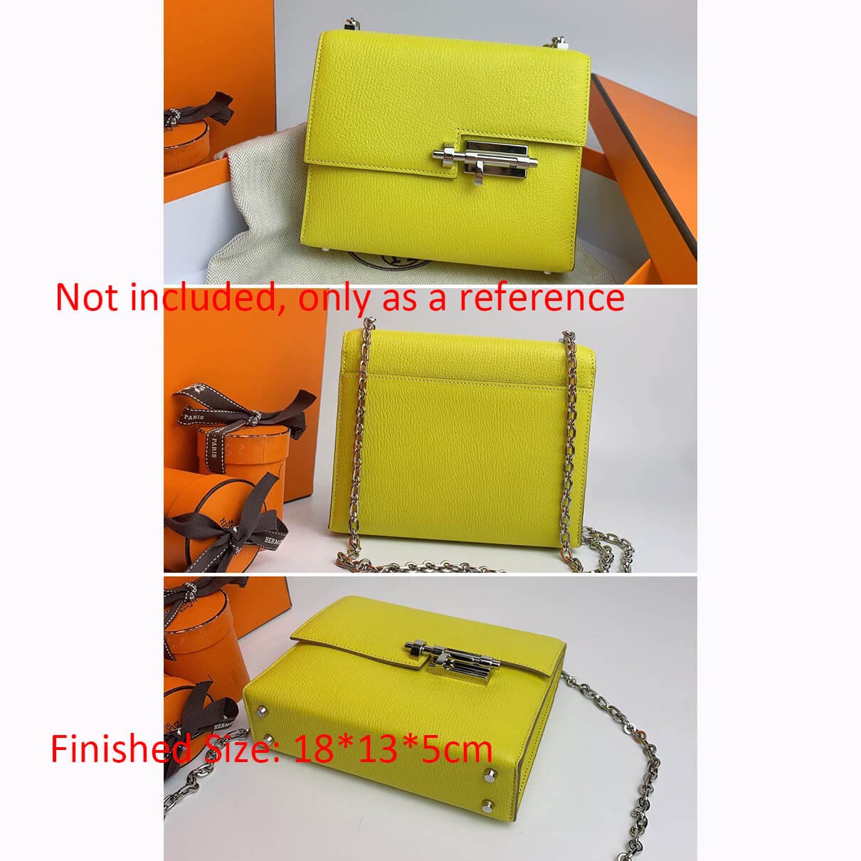 BABYLON™ Chain Lock Crossbody Bag Pattern AAB - 694 - Babylon LeatherBabylon LeatherAAB - 694 - Kraft Board