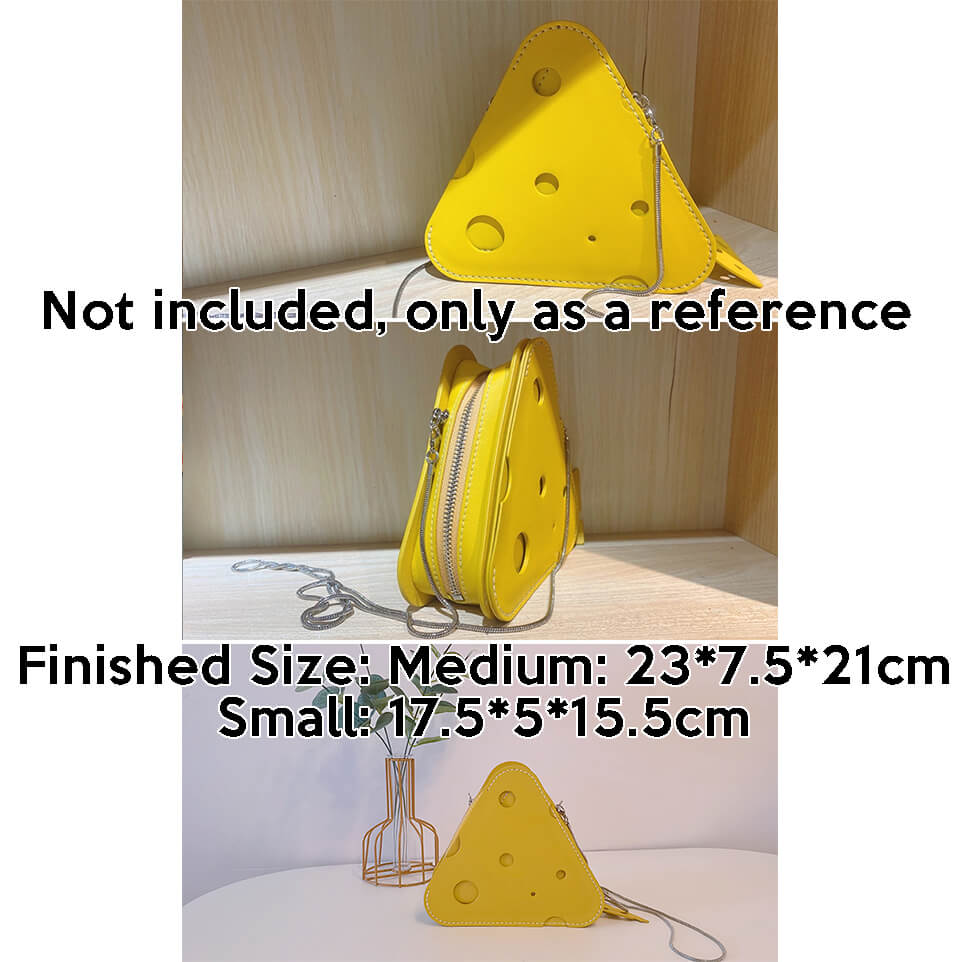 BABYLON™ Cheese - Shaped Crossbody Bag Pattern AAB - 774 - Babylon LeatherBabylon LeatherAAB-774-Kraft Board-Medium