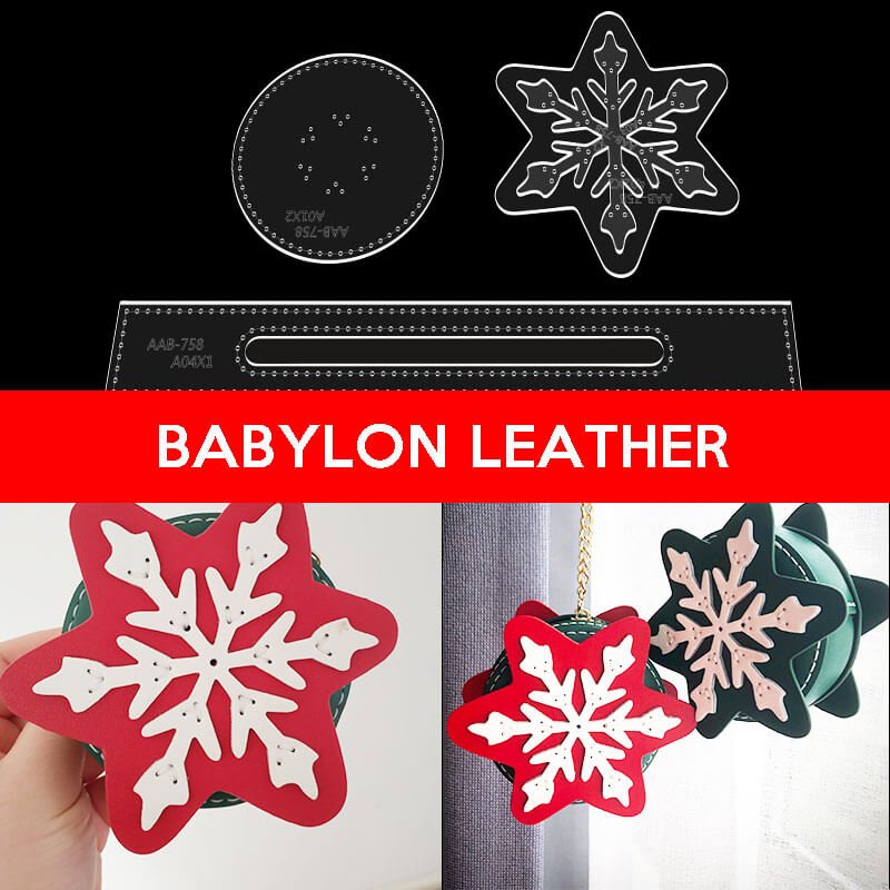 BABYLON™ Christmas Coin Purse Leather Pattern AAB - 758 - Babylon LeatherBabylon LeatherAAB - 758 - Kraft Board