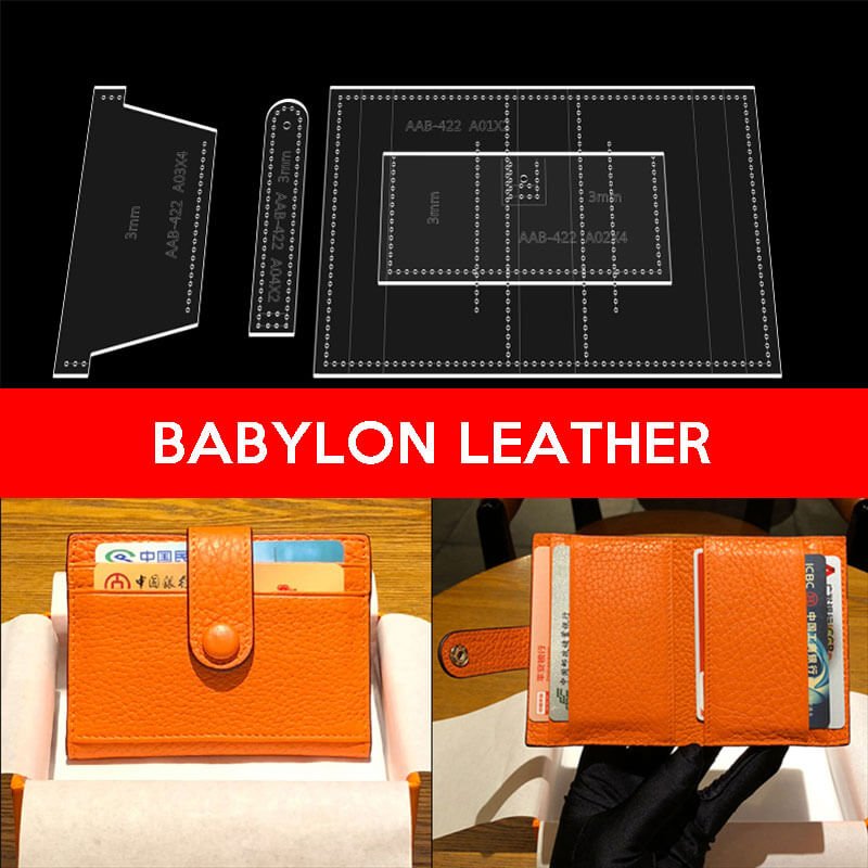 BABYLON™ Coin Purse Diy Leather Pattern AAB - 422 - Babylon LeatherBabylon LeatherAAB - 422 - Kraft Board