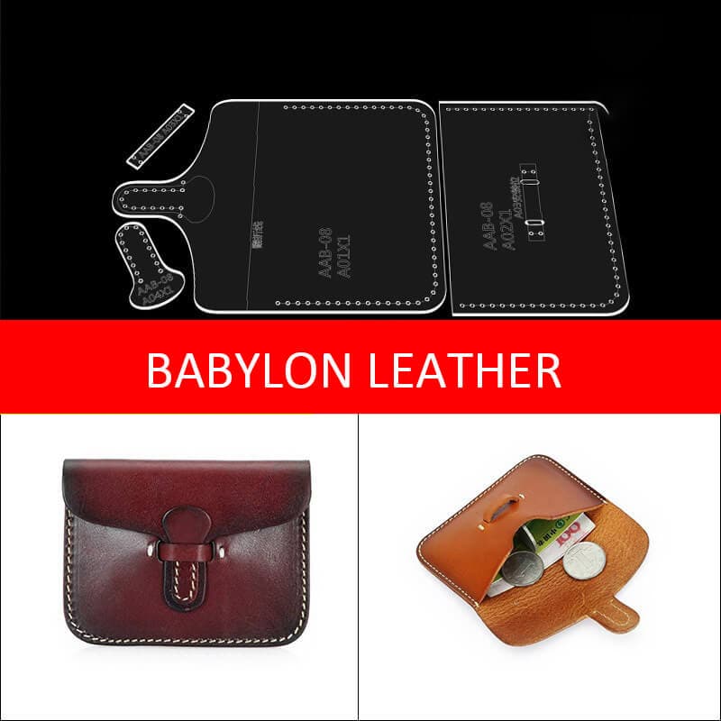 BABYLON™ Coin Purse Leather Craft Pattern AAB - 08 - Babylon LeatherBabylon LeatherAAB - 08 - Kraft Board