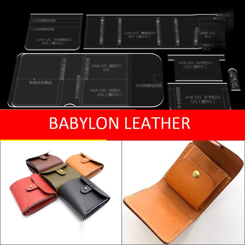 BABYLON™ Coin Wallet Pattern AAB - 131 - Babylon LeatherBabylon LeatherAAB - 131 - Kraft Board