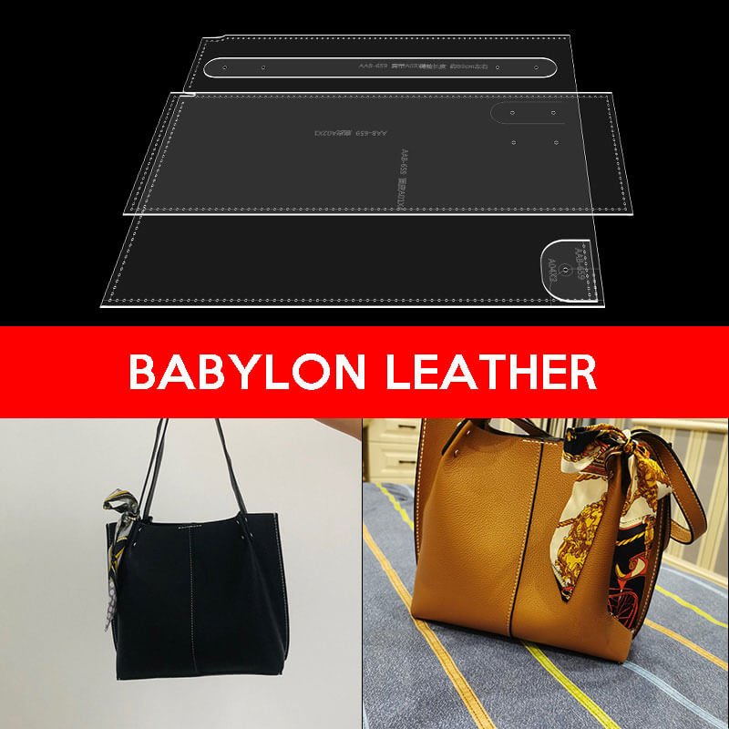 BABYLON™ Commuter Tote Bag Pattern AAB - 659 - Babylon LeatherBabylon LeatherAAB - 659 - Kraft Board
