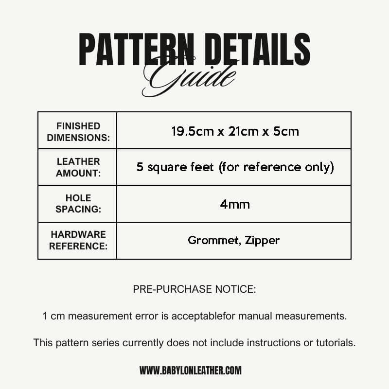 BABYLON™ Cow Cartoon Crossbody Bag Making Pattern AAB - 761 - Babylon LeatherBabylon LeatherAAB - 761 - Kraft Board