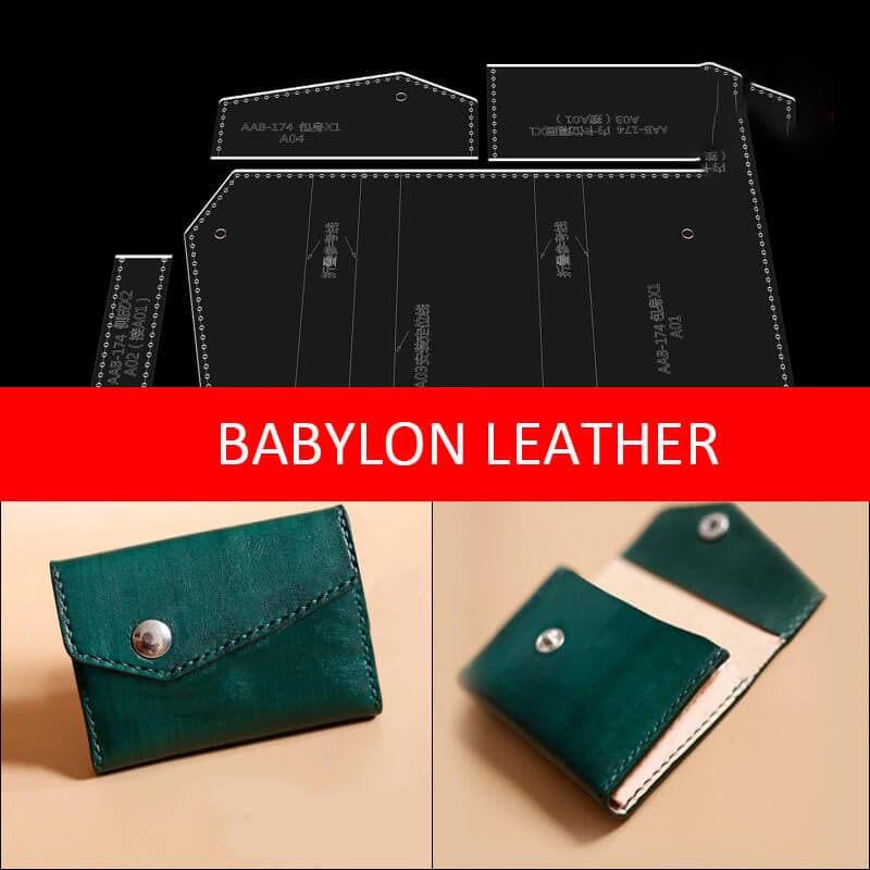 BABYLON™ Creative Cardholder Leather Making Pattern AAB - 174 - Babylon LeatherBabylon LeatherAAB - 174 - Kraft Board