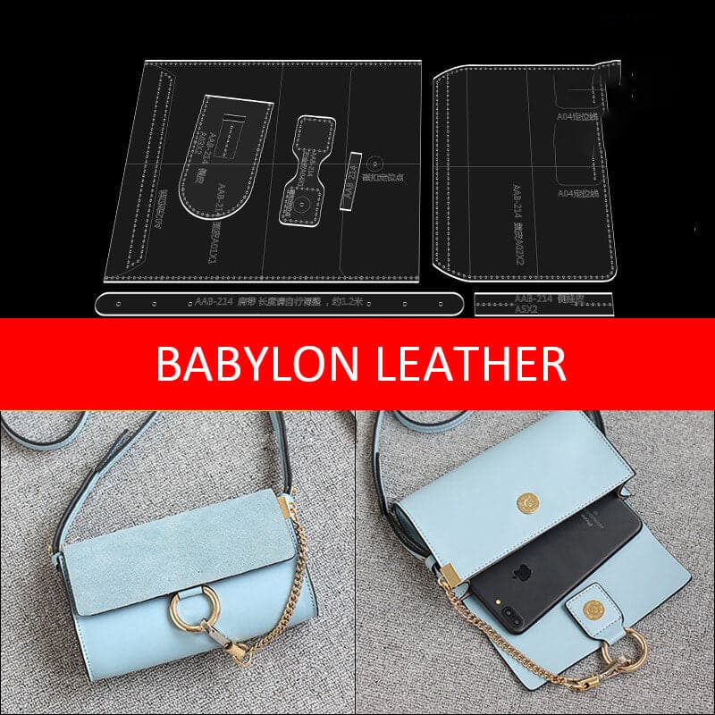 BABYLON™ Crossbody Bag Gift Making Pattern AAB - 214 - Babylon LeatherBabylon LeatherAAB - 214 - Kraft Board