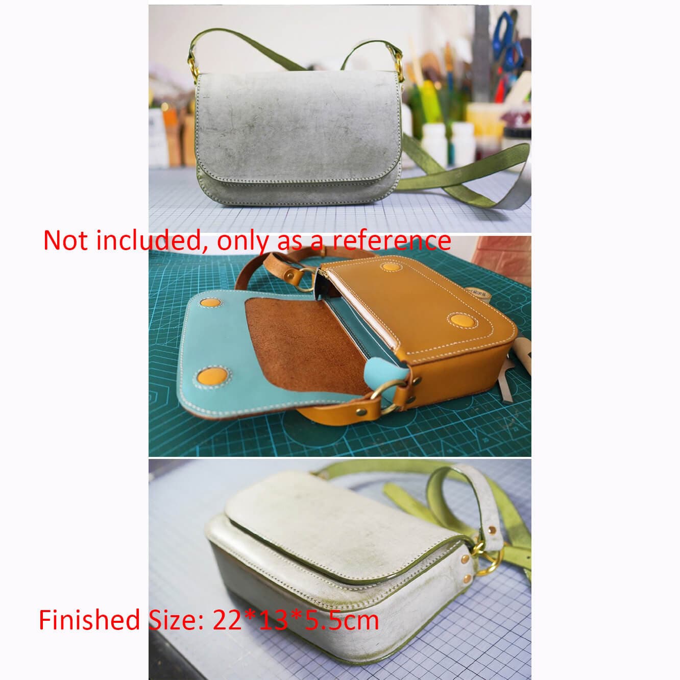 BABYLON™ Crossbody Purse Sewing Pattern AAB - 447 - Babylon LeatherBabylon LeatherAAB - 447 - Kraft Board
