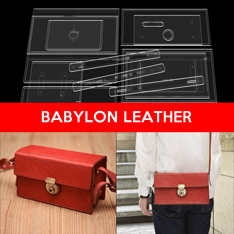 BABYLON™ Cube Bag Men's Leather Bag Pattern AAB - 414 - Babylon LeatherBabylon LeatherAAB-414-Kraft Board
