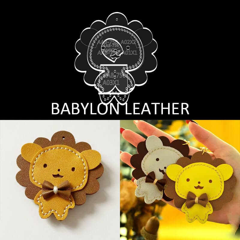 BABYLON™ Cute Bear Bag Charm Pattern AAB - 756 - Babylon LeatherBabylon LeatherAAB - 756 - Kraft Board