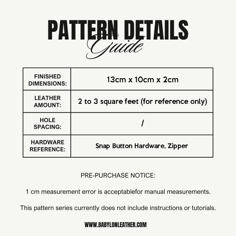 BABYLON™ DIY Tri - Fold Short Wallet Leather Pattern AAB - 436 - Babylon LeatherBabylon LeatherAAB-436-Kraft Board