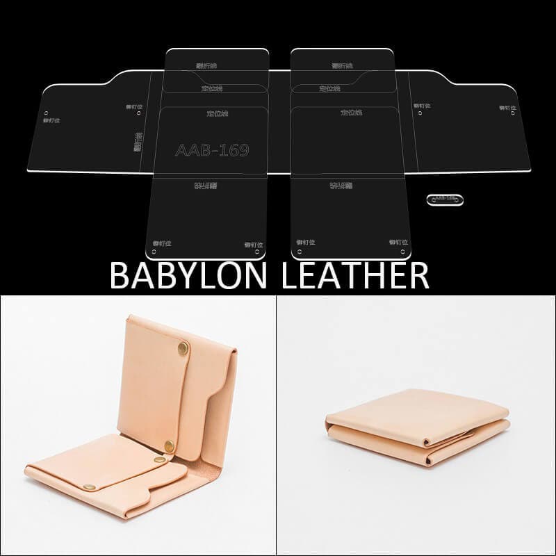 BABYLON™ DIY Wallet Vegetable Tanned Leather Project Pattern AAB - 169 - Babylon LeatherBabylon LeatherAAB - 169 - Kraft Board